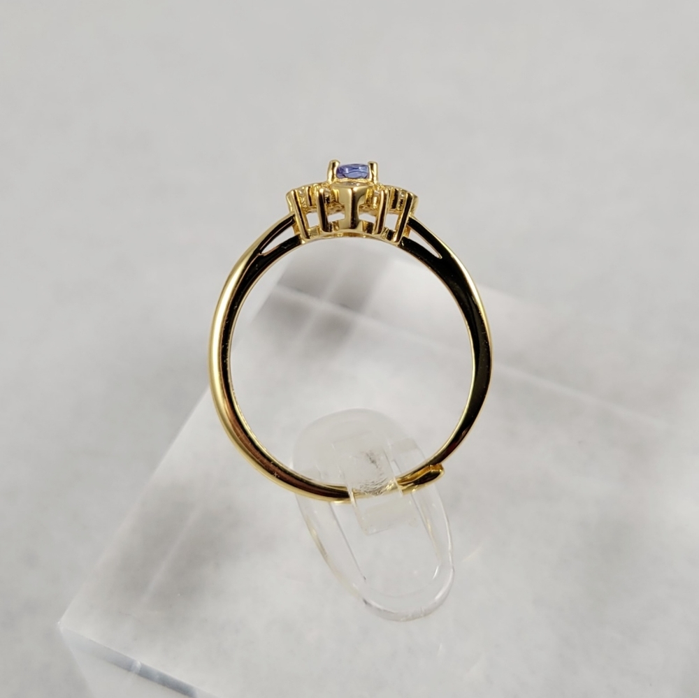 Antique Style 1/4ct Natural Tanzanite Ring - Picture 8 of 16